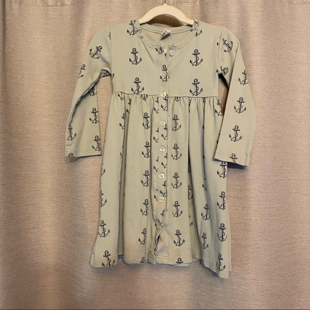 Kate Quinn Green Anchor Dress size 5Y